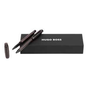 Zestaw upominkowy HUGO BOSS długopis i pióro kulkowe - HSW2634D + HSW2635D Szary