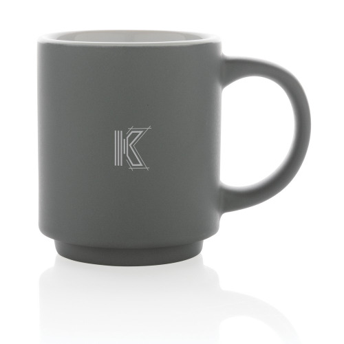 Kubek ceramiczny 180 ml Szary P434.072 (2)