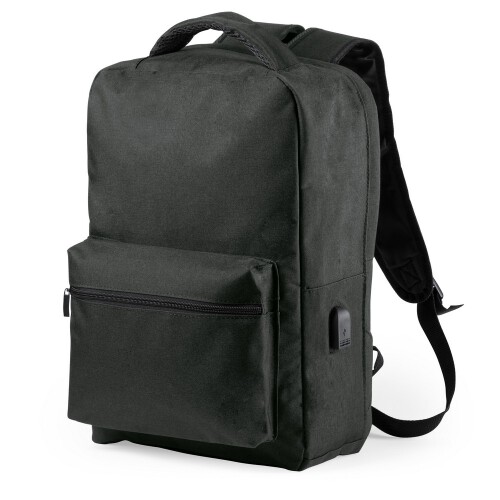 Plecak chroniący przed kieszonkowcami, przegroda na laptopa 15" i tablet 10", ochrona RFID czarny V0767-03 