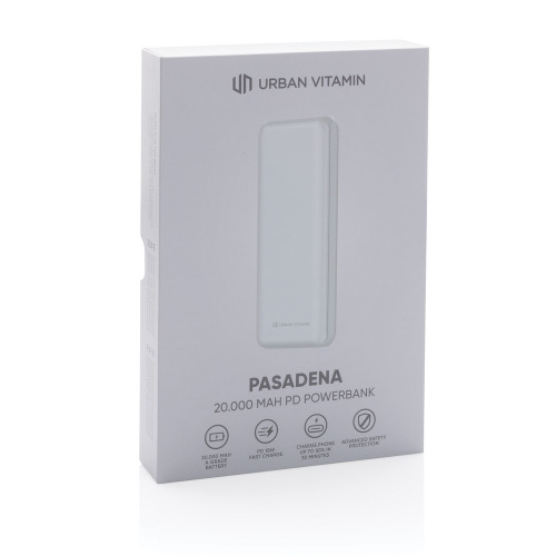 Szybki power bank 20000 mAh Urban Vitamin Biały P322.753 (10)