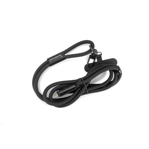 Smycz do telefonu z funkcją ładowania 60W CHARD Czarny 09180-02 (8)