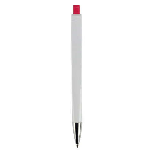 Długopis RIva w mocnym kolorze Biały / czerwony LT80835-N0121 (2)