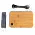 Pudełko śniadaniowe z bambusowym wieczkiem, łyżkowidelec czarny P269.611 (5) thumbnail