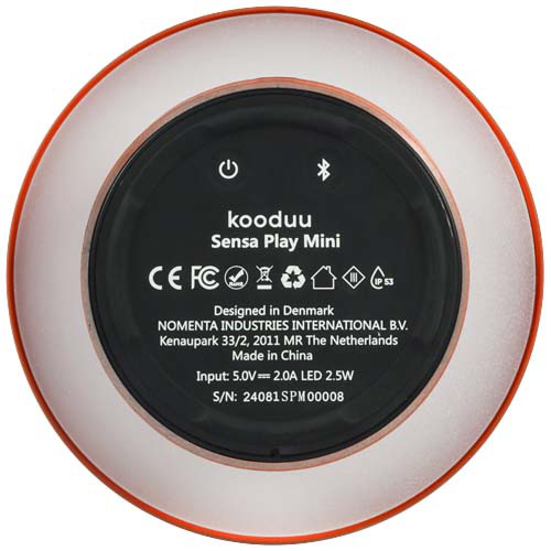 Kooduu Sensa Play Mini przenośny głośnik JBL i lampa Pomarańczowy 12445131 (3)