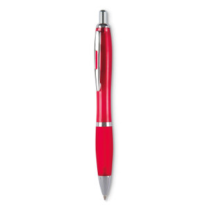 Długopis Rio kolor przezroczysty czerwony