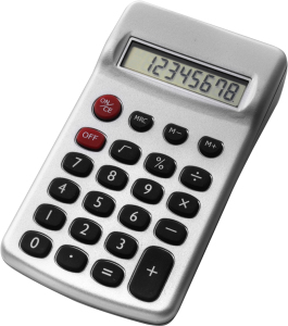 Kalkulator srebrny