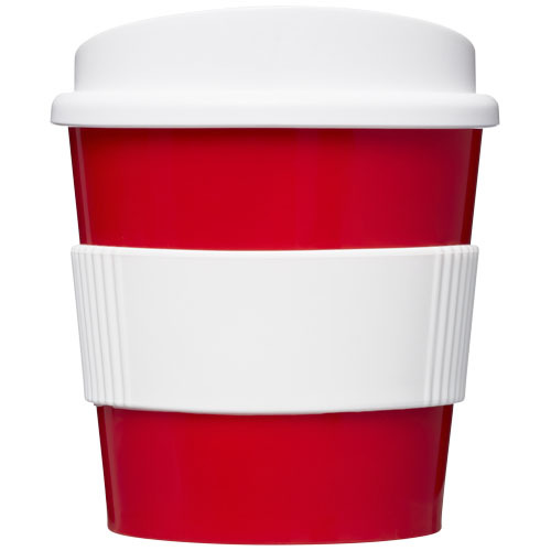 Kubek z serii Americano® Primo o pojemności 250 ml z uchwytem Czerwony 21001017 (2)