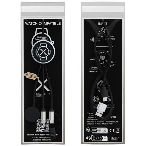 SCX.design C34 kabel do ładowania smartwatcha 7 w 1  Czarny 2PX21490 (1)