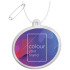 RFX™ reflective owalna odblaskowa zawieszka z PVC Biały 1PR08601 (1) thumbnail