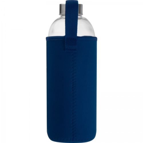 Butelka szklana z pokrowcem 1000 ml JESSICA Granatowy 6242744 (7)