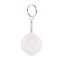 Brelok w kształcie kuli z PU Bialy MO2454-06  thumbnail