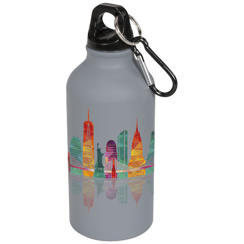 Bidon sportowy z karabińczykiem Oregon matte 400 ml Szary 10055902 (1)