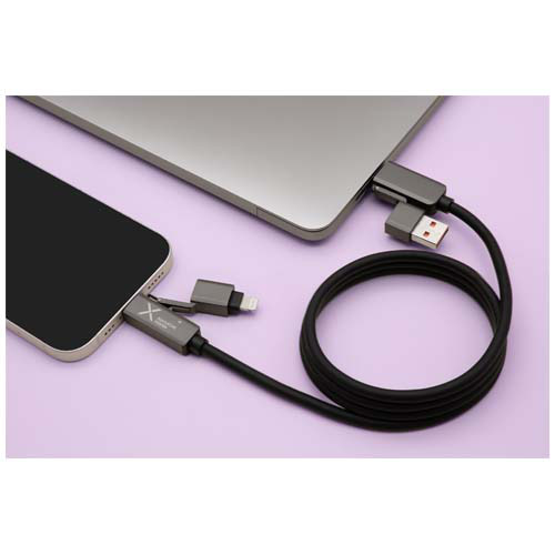 SCX.design C59 magnetyczny kabel do ładowania o mocy 100 W w izolacji z silikonu Czarny 2PX21590 (6)