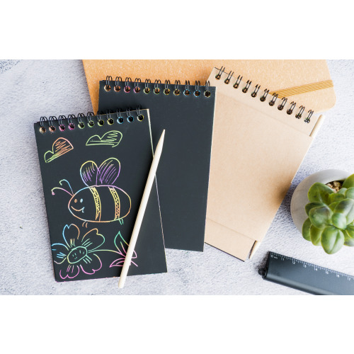 Notes tęczowa zdrapywanka BANGKOK Beżowy 374513 