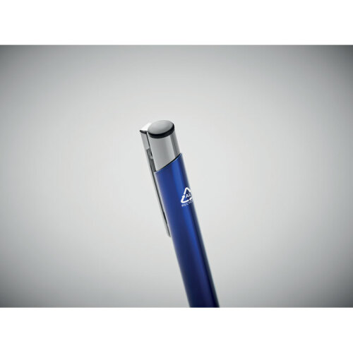 Długopis aluminiowy, recykling niebieski MO6561-37 (4)