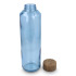 Butelka InSideOut z recyklingowanego szkła ReuuZ z drewnianym korkiem 650 ml Transparentny / jasnoniebieski LT57013-N0412 (4) thumbnail