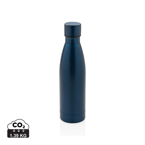 Butelka termiczna 500 ml, stal nierdzewna z recyklingu Niebieski P433.275 (10)
