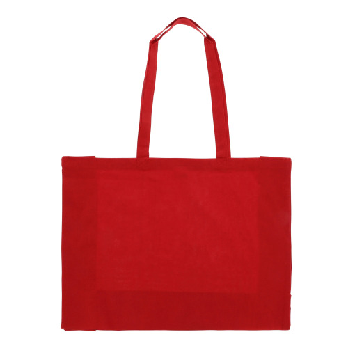 Torba z bawełny z recyklingu z dnem 140g/m² 49x14x37cm Czerwony LT95243-N0021 (1)