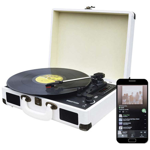Prixton odtwarzacz płyt winylowych i plików MP3 VC400 Biały 1PA05201 (3)