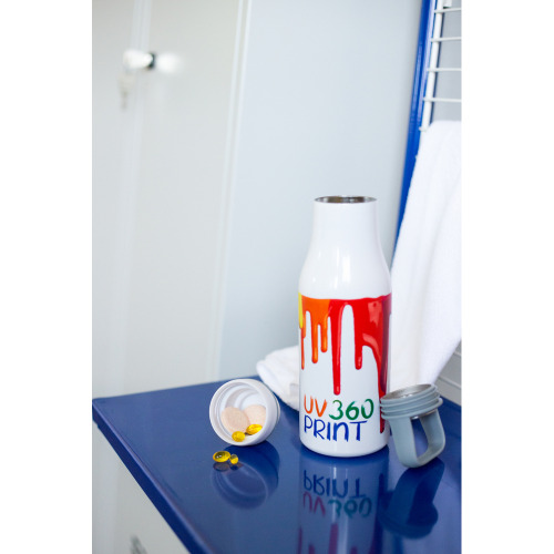 Butelka termiczna 500 ml Air Gifts, pojemnik w zakrętce | Jessica Biały V0850-02 (2)