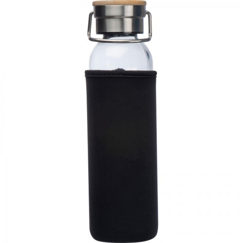 Butelka szklana z pokrowcem 600 ml RAMONA Czarny 6318103 (2)