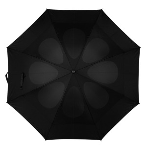 Wiatroodporny parasol manualny Czarny