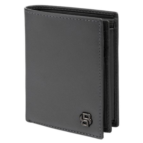 Portfel Double B Saffiano Black Szary HLO526H (3)