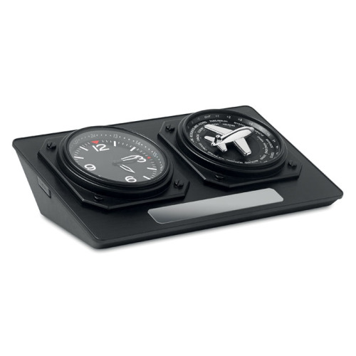 Zegar z czasem światowym Czarny MO8618-03 