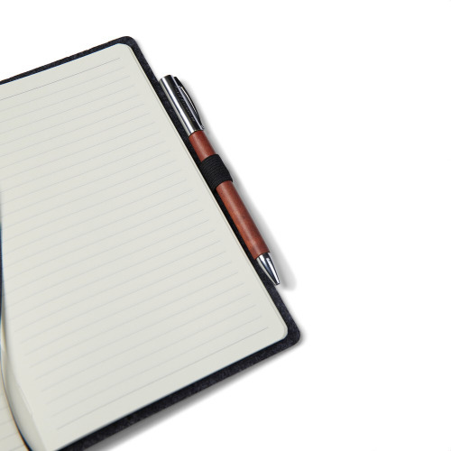 Notatnik A5 VINGA Albon, filc z recyklingu Czarny VG530-03 (3)