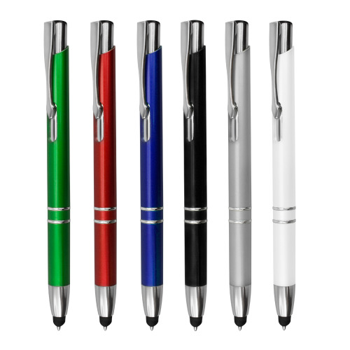 Plastikowy długopis z touchpenem / Strix Biały IP13148000 (4)