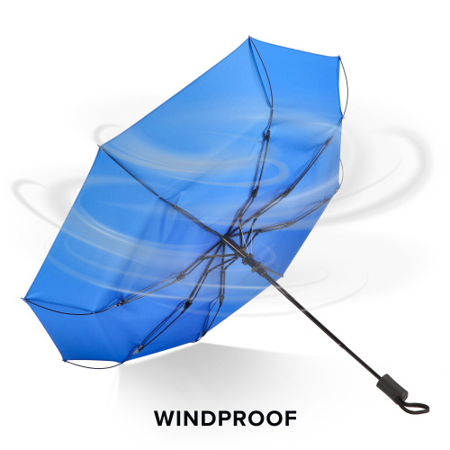 Daintree 190T Pongee 21.5" Składany parasol automatyczny, wiatroodporny Niebieski LT97116-N0011 (4)