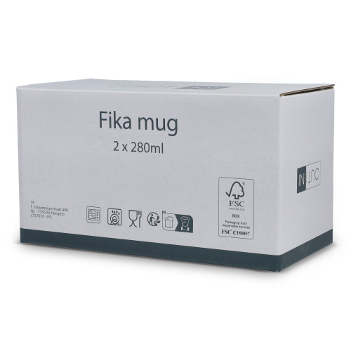 Zestaw kubków ceramicznych InSideOut Fika 280m Niebieski LT57010-N0011 (5)