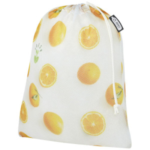 Torba na zakupy z pochodzącego z recyclingu poliestru z nadrukiem sublimacyjnym 25 x 32 cm