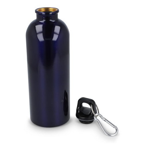 Butelka jednościenna ze stali nierdzewnej pochodzącej z recyklingu, 500 ml Ciemnoniebieski LT98693-N0010 (6)