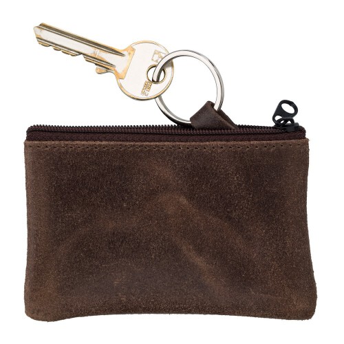 Skórzane etui na klucze, portmonetka, brelok do kluczy brązowy V0041-16 