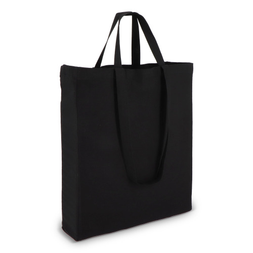 Torba bawełniana OEKO-TEX® 38 x 10 x 42 cm 140 g/m² Czarny LT95383-N0002 (1)