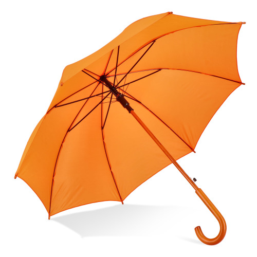 Aran 190T poliester 23" parasol z uchwytem otwierany automatycznie Pomarańczowy LT97118-N0026 (1)