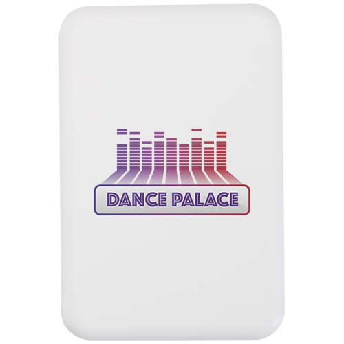 Acrab magnetyczny bezprzewodowy powerbank o pojemności 5000 mAh i mocy 15 W z technologią PD 20 W — wykonany z tworzyw sztycznych pochodzących z recyklingu. Biały 12444101 (1)