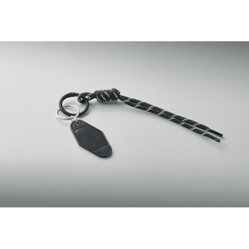 Brelok pleciony z tagiem Czarny MO3167-03 (2)