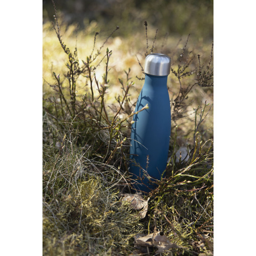 Butelka z gumową powłoką NILS 12/24H 0,5 L, niebieski mat Niebieski 5018262- (5)