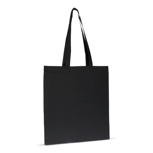 Torba z bawełny organicznej długa 140g/m² 38x42 cm Czarny LT95377-N0002 