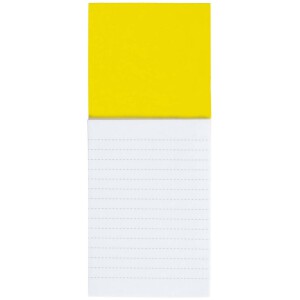 Notatnik (kartki w linie) z magnesem żółty