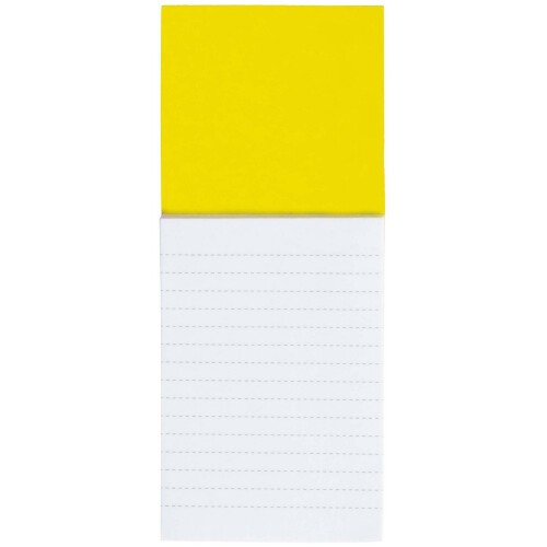 Notatnik (kartki w linie) z magnesem żółty V5924-08 