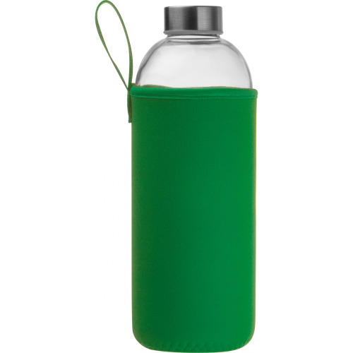 Butelka szklana z pokrowcem 1000 ml JESSICA Zielony 6242709 (11)