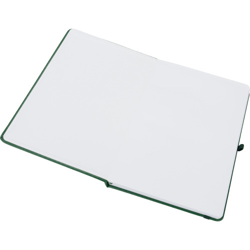 Notatnik A5 w linie z PU z recyklingu CLEO Ciemnozielony 2374899 (2)