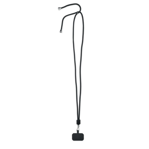 Smycz do telefonu z RPET Czarny MO6925-03 (1)