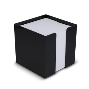 Blok 10x10x10cm w pudełku kostkowym Czarny