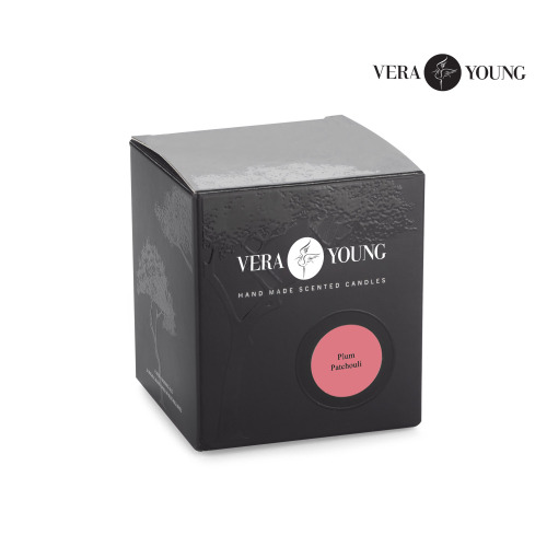 Świeca sojowa 170g - Plum & Patchouli - VERA YOUNG Przezroczysty 12102-19 (1)