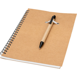 Notes A5 w linie z długopisem z tektury z recyklingu KENTWOOD