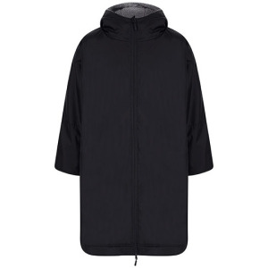 Plaszcz Oversize Wodoodporny Polar - Black & Red